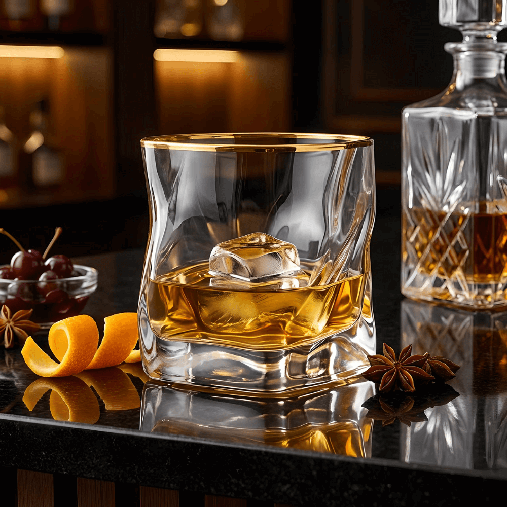 Szklanka do whisky Hoshi Gold z japońskiego kryształu