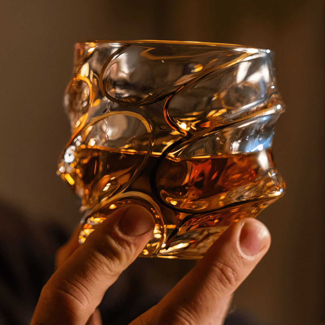 Złoty Kryształowy Szklanka do Whisky Arashi