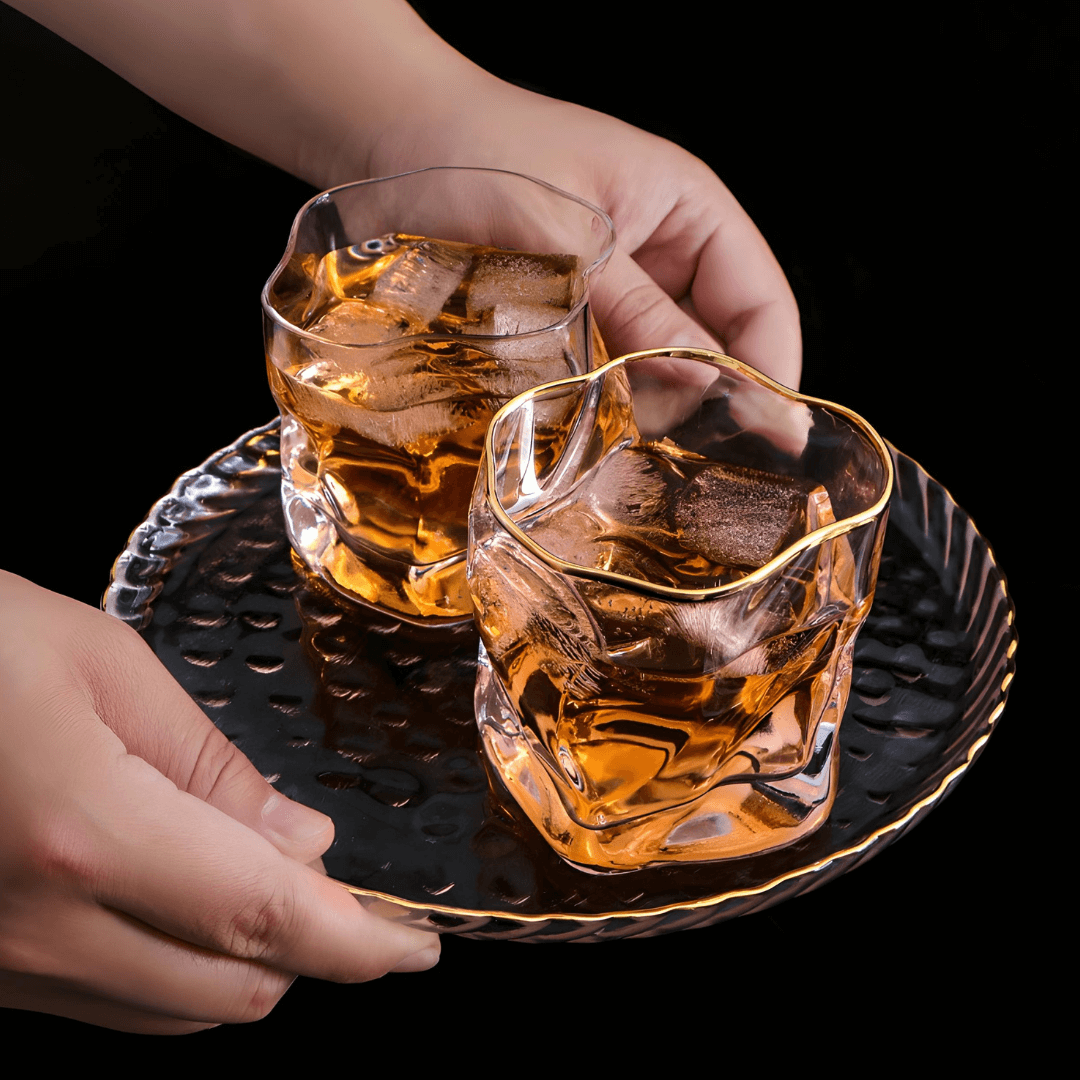 Szklanka do whisky Hoshi Gold z japońskiego kryształu