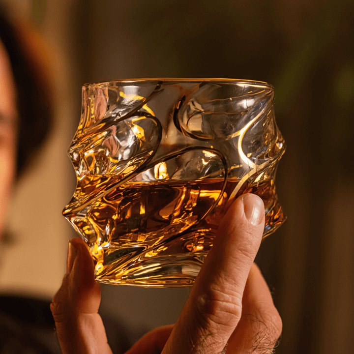 Złoty Kryształowy Szklanka do Whisky Arashi
