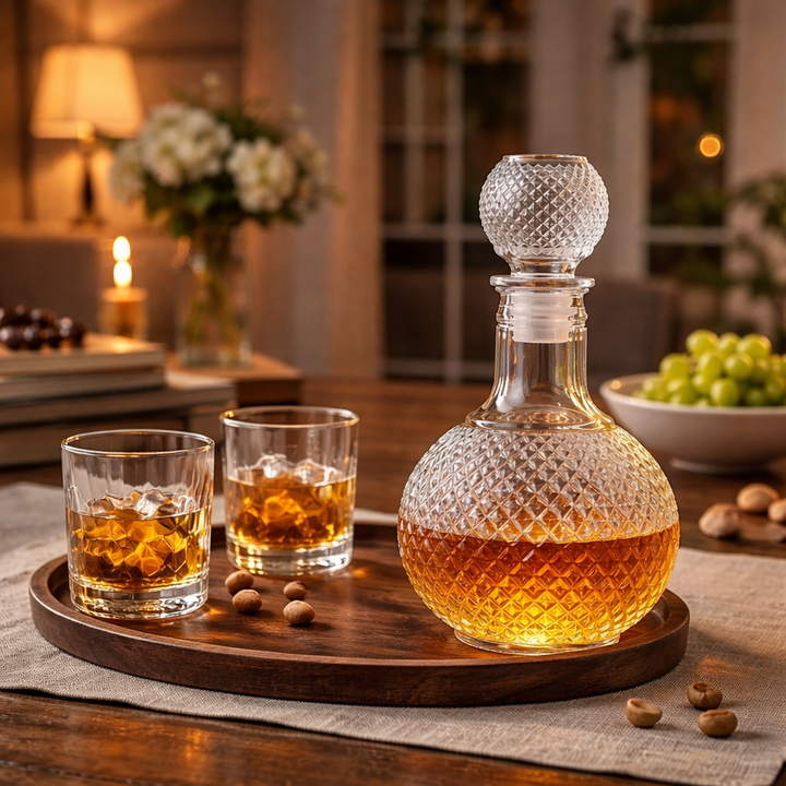 Karafka do Whisky - Diamentowe Cięcie