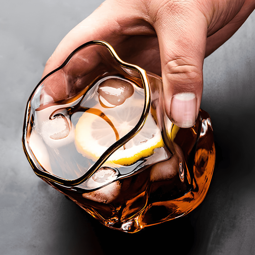 Szklanka do whisky Hoshi Gold z japońskiego kryształu