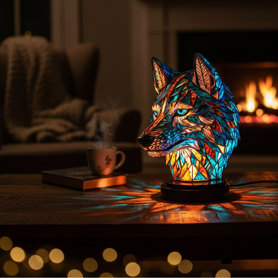 Lampa Bo w Kształcie Wilka