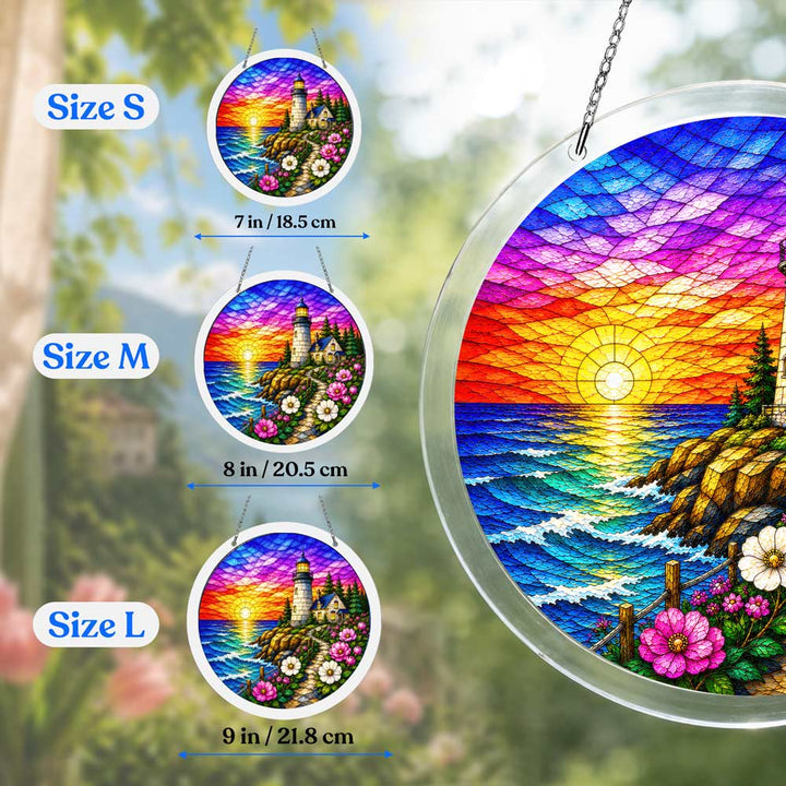 Akrylowe Puzzle - Łapacz Słońca - Latarnia Morska