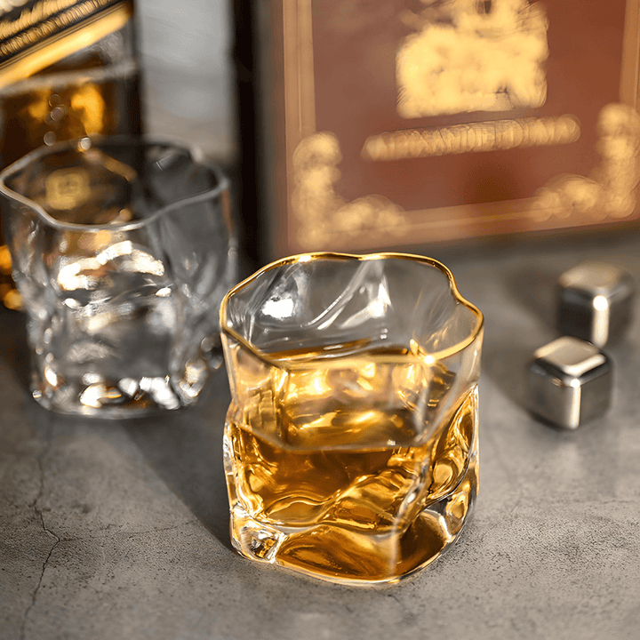Szklanka do whisky Hoshi Gold z japońskiego kryształu