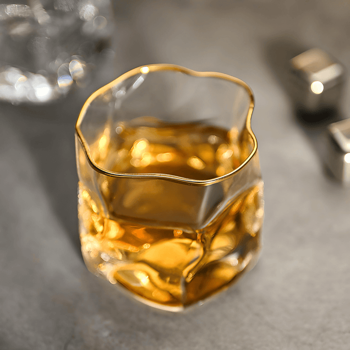 Szklanka do whisky Hoshi Gold z japońskiego kryształu