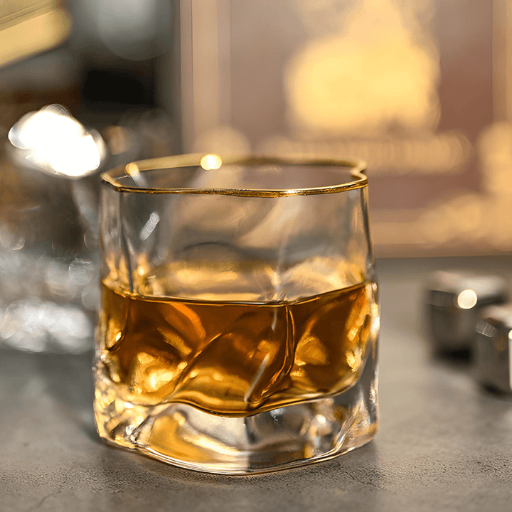 Szklanka do whisky Hoshi Gold z japońskiego kryształu