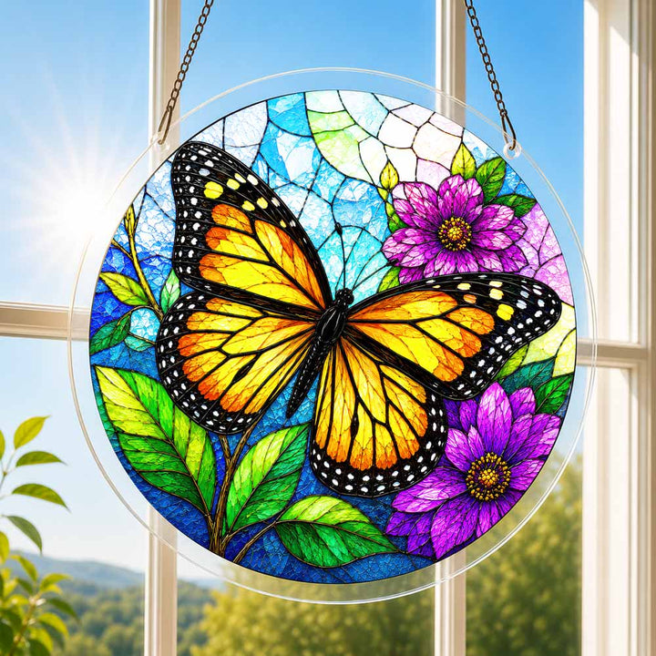 Akrilowa Układanka Słonecznik - Motyl Monarch