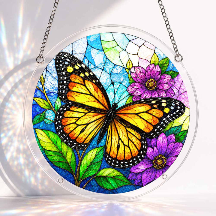 Akrilowa Układanka Słonecznik - Motyl Monarch
